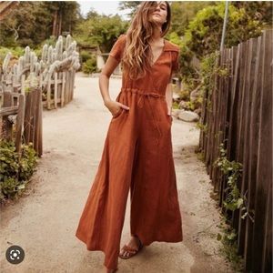 Christy Dawn Jumpsuit Rust